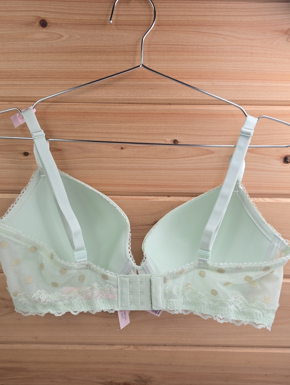 Victoria's Secret Sexy Tee Sheer Heritage Shimmer Dot Push-Up Bra Sz 36D NWT - Picture 4 of 7